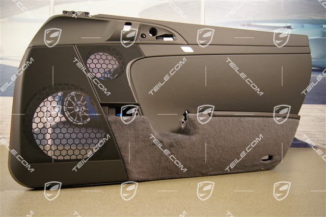 Door trim panel, Coupé/Targa/Cabrio, ASK sound system, leather, Stone grey, R