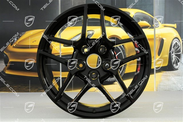 19-inch Carrera S II wheel, 11J x 19 ET67, black high gloss