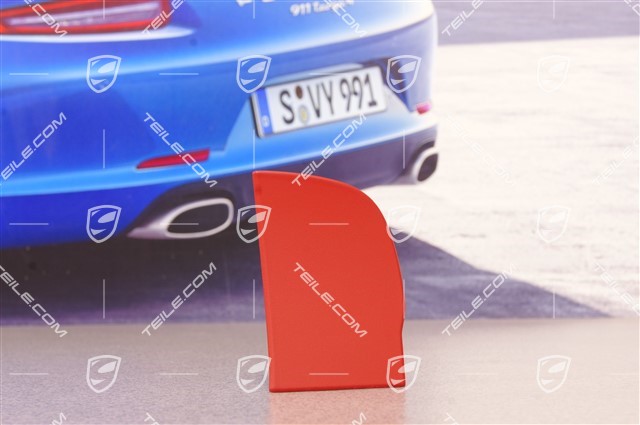 Door card rear cap / trim, Carrera red, L