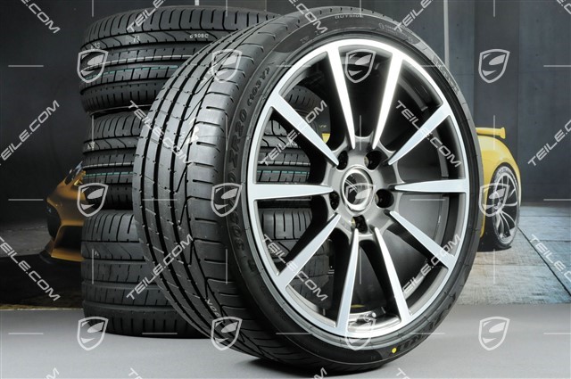 20-inch Carrera Classic II summer wheels set, rims 8,5 J x 20 ET49 + 11,5 J x 20 ET76 + summer tires 245/35 R20 + 305/30 R20, with TPM