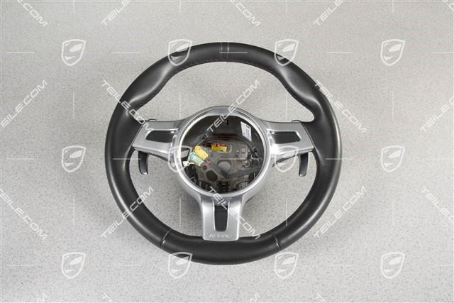 Steering wheel, SPORT DESIGN, without display unit, PDK transmission, leather black