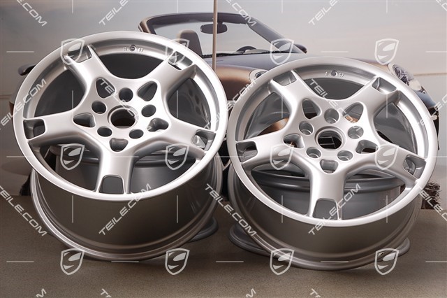 19-inch Carrera S wheel set, 8J x 19 ET57 + 11J x 19 ET67