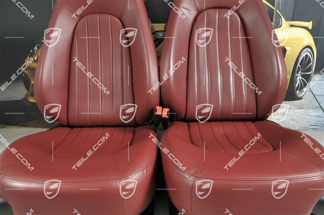4200, Seats, el. adjustable, leather, memory, burgundy, set (L+R)