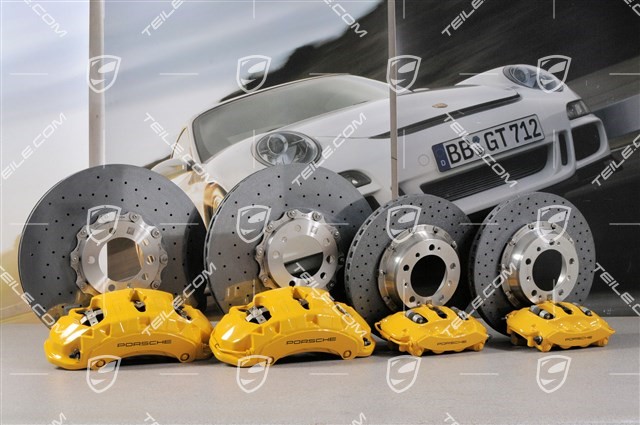 PCCB Panamera "Turbo S" ceramic brake kit (4 brake discs, 4 callipers + pads)