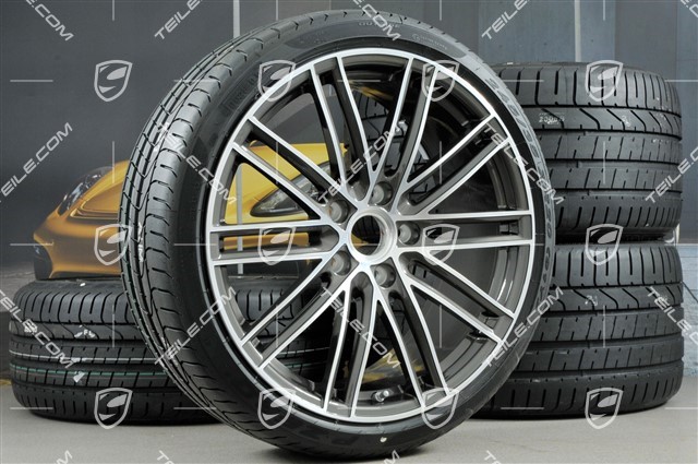 20-inch summer wheels set 911 Turbo IV, rims 8,5J x 20 ET49 + 11,5J x 20 ET56 + summer tyres 245/35 R20 + 305/30 R20