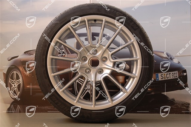 21-inch Cayenne SportPlus wheel set, wheels 10Jx21 ET50 + 10Jx21 ET45, tyres 295/35 R21Y