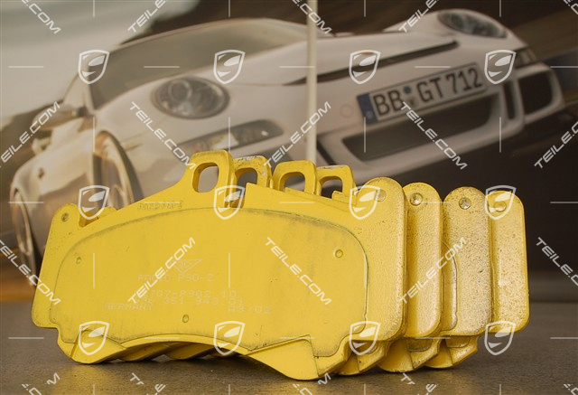 Brake pad set, GT3 2004- / GT2, L+R