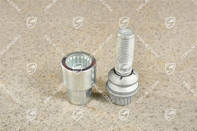 Anti theft protection screw with adapter