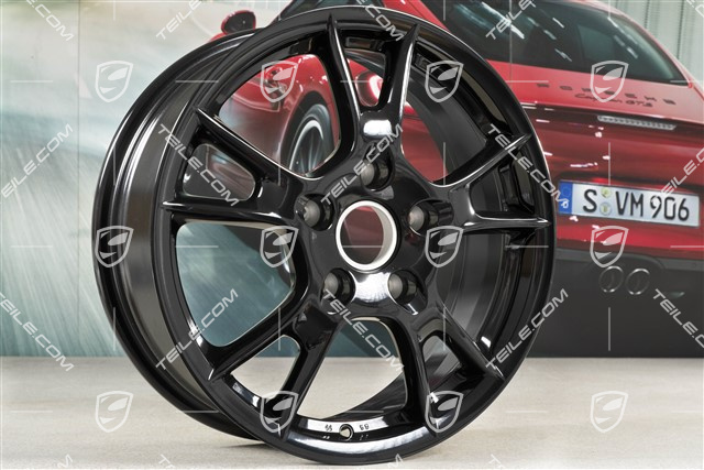17-inch disc wheel Boxster-II, 6,5J x 17 ET55, black high gloss