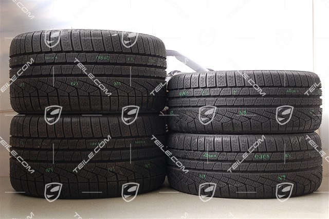 19-inch winter wheel set, 911 Turbo II, wheels 8J x 19 ET57 + 11J x 19 ET51, tyres 235/35 R19 + 295/30 R19, with TPMS