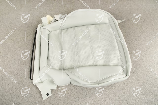 Sportsitz, Sitzbezug / Bezug, Sitzkissen, Leder, Kieselgrau, L
