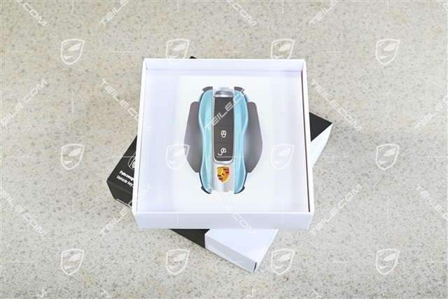 Vehicle key side faces / Key cap, Painted / lacquered, set Frozenblue metallic
