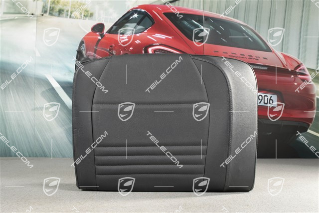 Notsitzrückenlehne / Rücksitz / Rückenlehne, hinten, Kunstleder, schwarz, coupe, R