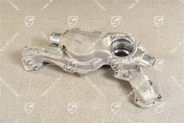 Thermostat housing / Coolant pump housing, 4,0L
