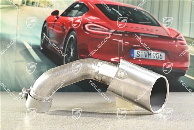 exhaust system tail pipe, outer, L