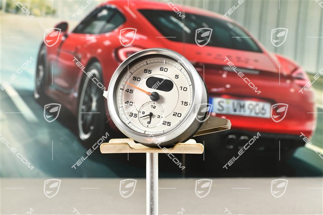 Stoppuhr, in Weiss, Sport Chrono
