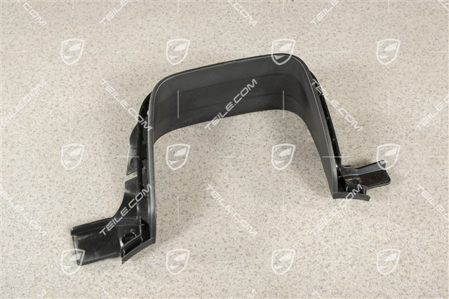 Tail pipe cover trim, Black matte, GTS/Spyder, L