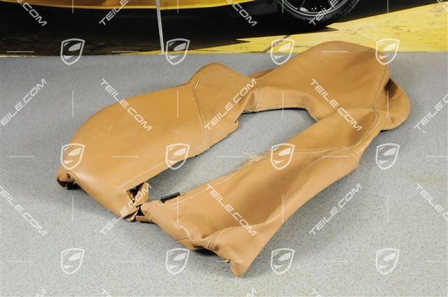 Backrest cover Outer part, Leather, Sand Beige, L Backrest cover Outer part, Leather, Sand Beige, L