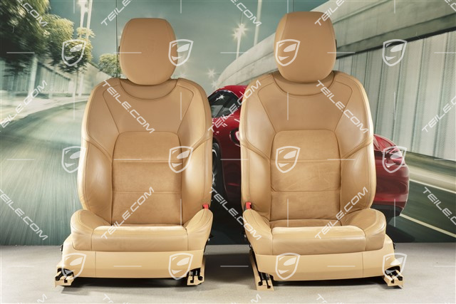 GTS Sportsitze, Leder beige + Alcantara, Satz L+R + Hinten