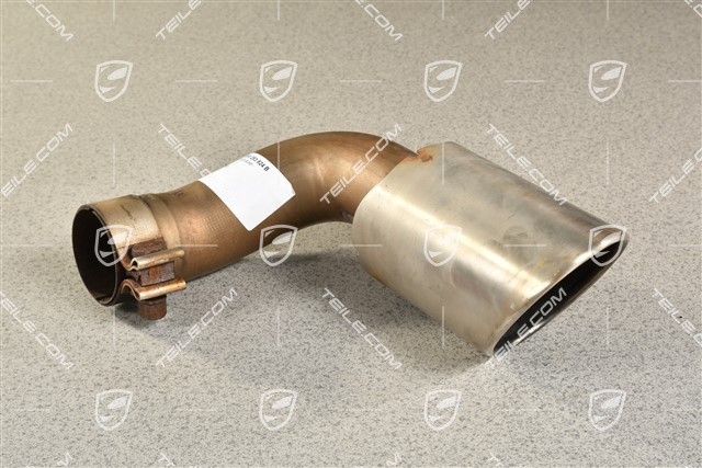 S, Tailpipe, steinless steel, inner, 4-pipe look, R