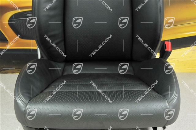 Sportsitz, el. einstellbar, Leder, Schwarz, R