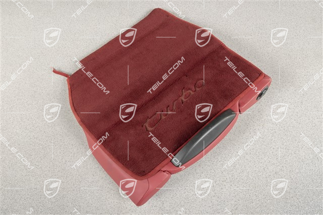 Carpet for Back seat backrest, Rear, Logo Turbo, Boxster red, R