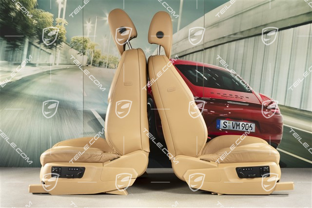 GTS Sportsitze, Leder beige + Alcantara, Satz L+R + Hinten