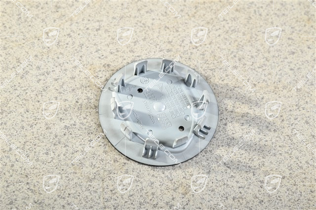 Hub cap, concave, colour emblem, black high gloss