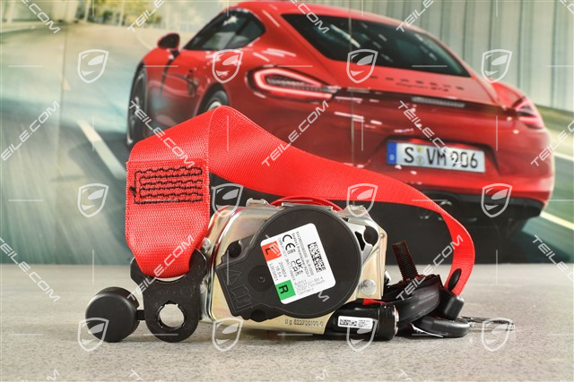 Targa / Coupe, Seat belt, front, Guards Red, L=R