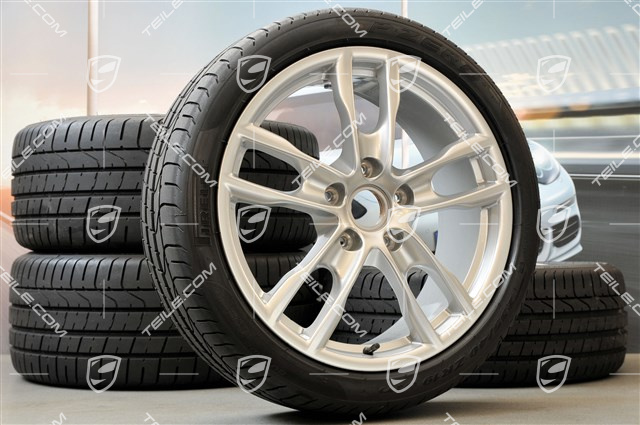 19-inch Boxster S summer wheel set, 8J x 19 ET57 + 9,5J x 19 ET45, tyres 235/40 ZR19 + 265/40 ZR19