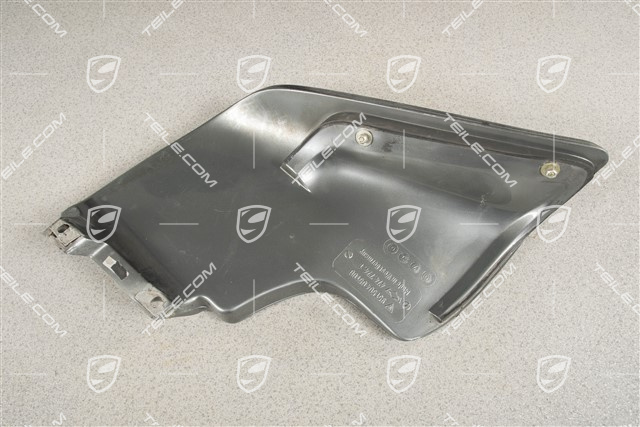 Rear bumper apron, L