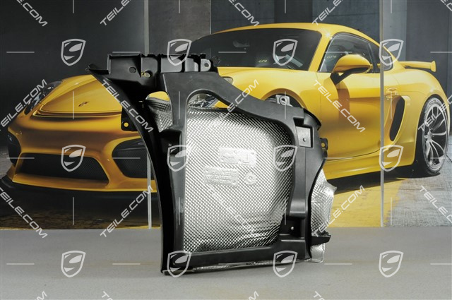 Retaining frame, incl. heat shield, C4 / C4S, L Retaining frame, incl. heat shield, C4 / C4S, L
