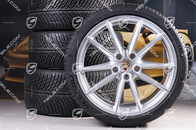 20/21-inch Carrera S winter wheel set, wheel rims 8,5J x 20 ET53 + 11J x 21 ET66 + NEW Michelin winter tyres 245/35 R20 + 295/30 R21, with TPMS
