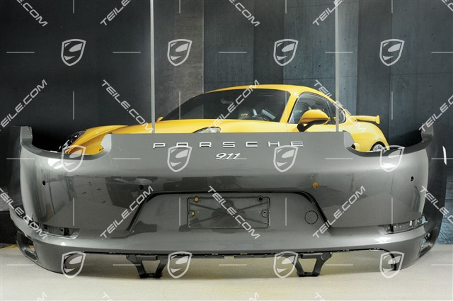 Rear bumper, C4/C4S, with Sports exhaust system, with ParkAssist and reversing camera