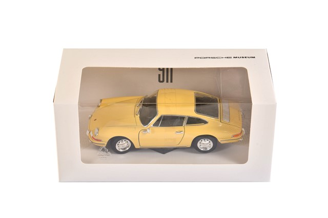 Porsche 911 2.0 1964, yellow, Welly, scale 1:24