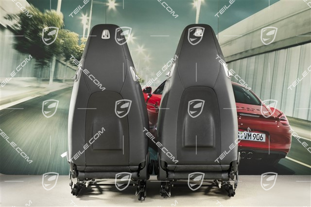 Seats, manual/electric adjustable, heating, Leatherette/Alcantara, black, L+R