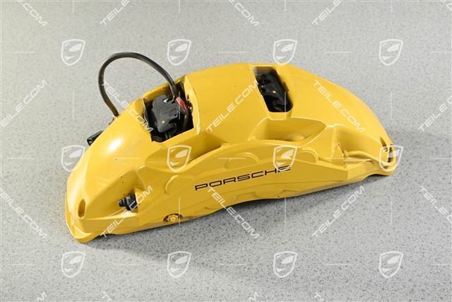 Fixed caliper, front axle, yellow, PCCB, R