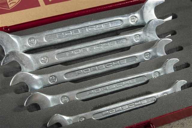 Porsche Classic Open-end spanner set with tool kit, 5 parts