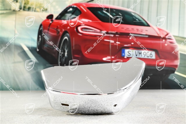 Rear bumper, Chromed horn with rubber buffer, L=R