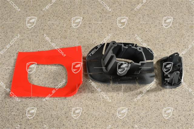 Washer nozzle with housing, V6 / S, L