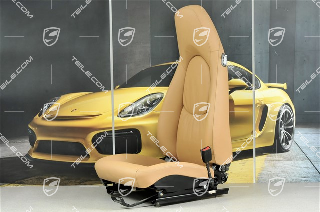 Seat, manual adjustable, leather, Sand Beige, R