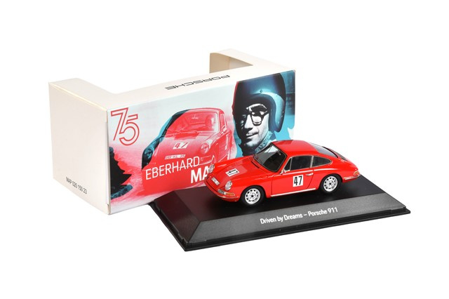 Porsche 911 2.0 Eberhard / Mahle, Driven by Dreams, 75Y, Spark, czerwony, skala 1:43