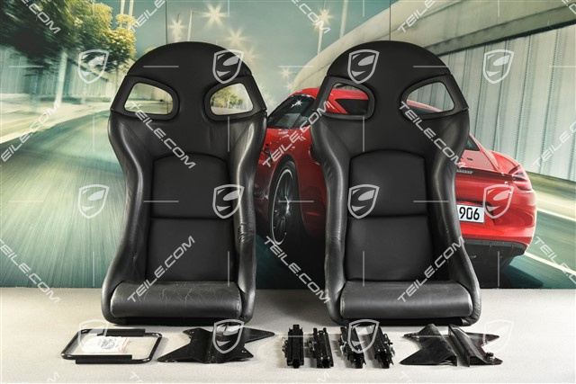 Schalensitze, Leder, schwarz, L+R