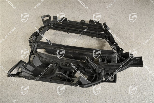 Front bumper side ventilation grille, Black matte, R