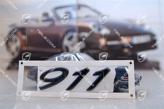 Logo "911", black Logo "911", black