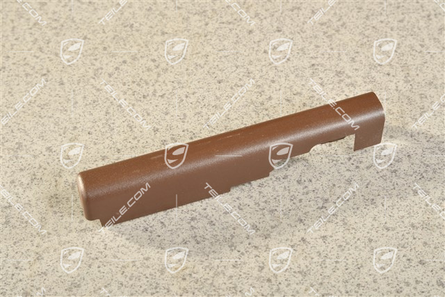Front seat rail cover, rear, Truffle Brown, L=R