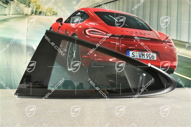 Fondscheibe coupé, Zierleiste Rallyeschwarz, L