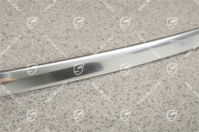 Front door Trim strip, upper, Galvano silver, R