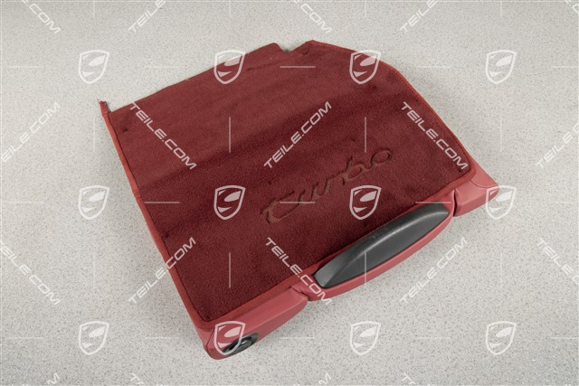 Back seat backrest, Rear, Leather, Boxster red, Coupe/ Targa, L