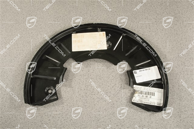 GTS, front axle disc brake protective plate, L=R